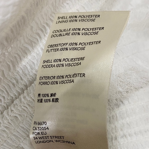 Free People White Smocked Tie-Front Blouse - Picture 4 of 4